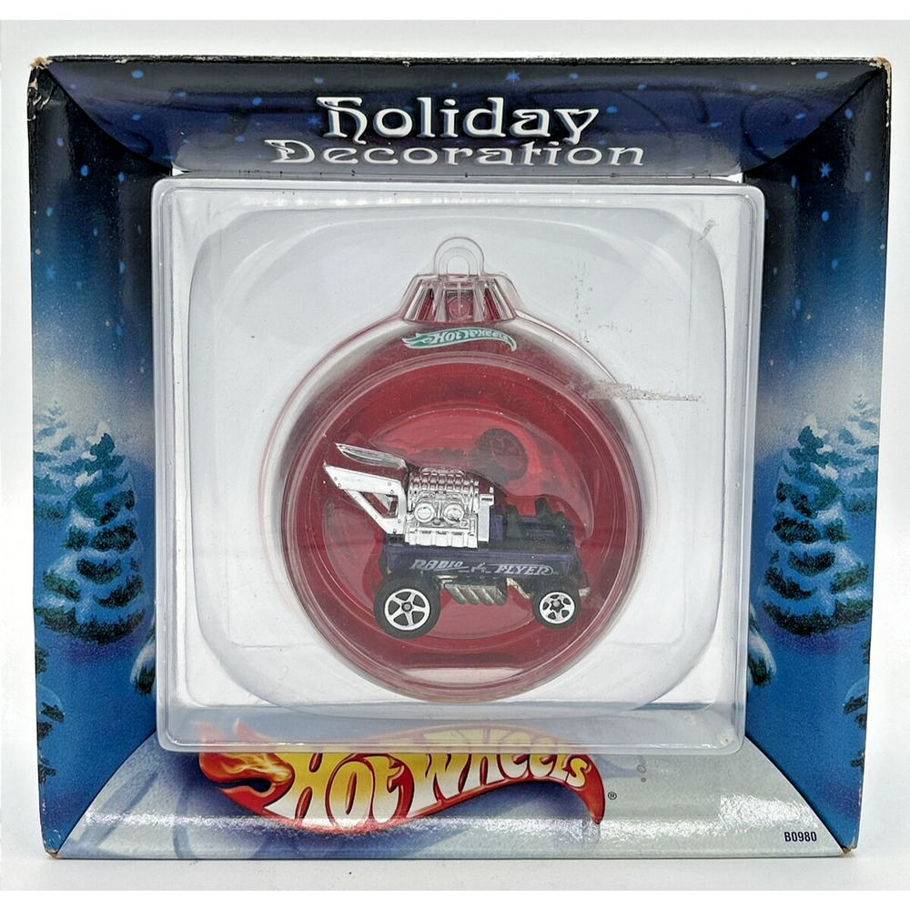 2002‎ Hot Wheels Radio Flyer Holiday Decoration Ornament SKUU17